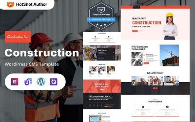 Construction Co. – Építési projektek WordPress reszponzív téma