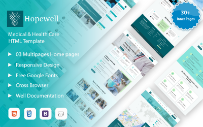 Hopewell – HTML-Website-Vorlage für Notfallversorgung, Krankenhäuser und medizinische Dienstleistungen