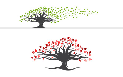 Illustrazione di rami di foglie di albero design v.6