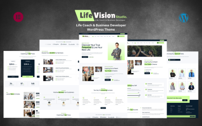 Life Vision Studio – téma WordPress pro vývojáře Life Coach, Speaker &amp;amp; Businsee