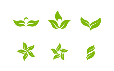 Modello di progettazione dell&amp;#39;elemento concettuale della natura dell&amp;#39;ecologia delle foglie degli alberi v.20