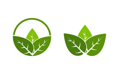 Modello di progettazione dell&amp;#39;elemento concettuale della natura dell&amp;#39;ecologia delle foglie degli alberi v.6