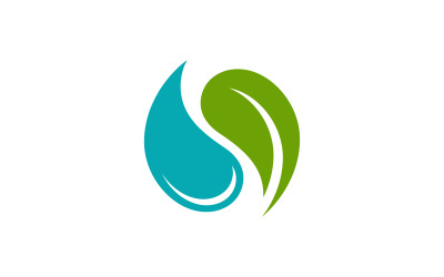 Tree leaf ecology nature concept element design template v.23