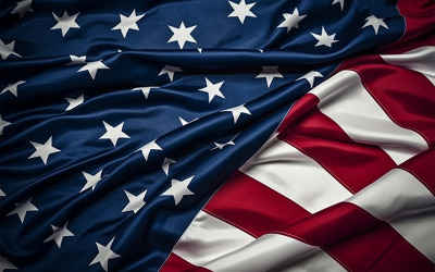 Amerikanisches Flaggendesign, USA-Flagge, Flaggendesign der Vereinigten Staaten von Amerika