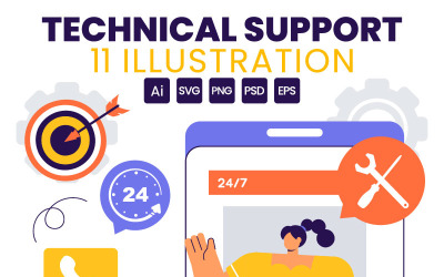11 Technical Support System Illustration
