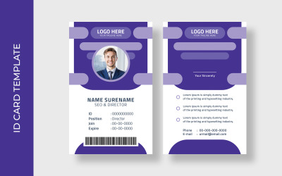 Irodai névjegykártya sablon