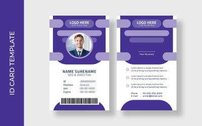 Office Business ID Card Template
