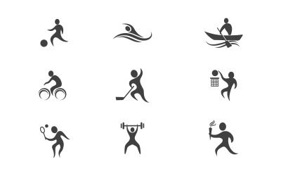 Healthy Human character logo sign illustration vector design v.1