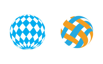 Illustrazione vettoriale del modello del logo moderno Wire World v.10