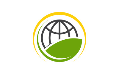 Illustrazione vettoriale del modello del logo moderno Wire World v.11