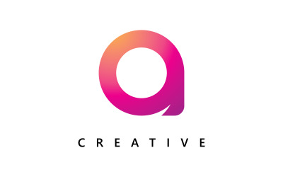 Logo-Vektorvorlage für den Buchstaben O, kreatives Logo-Design für den Buchstaben O 7