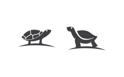 Modello di progettazione dell&amp;#39;illustrazione vettoriale dell&amp;#39;icona del cartone animato dell&amp;#39;animale della tartaruga v.10