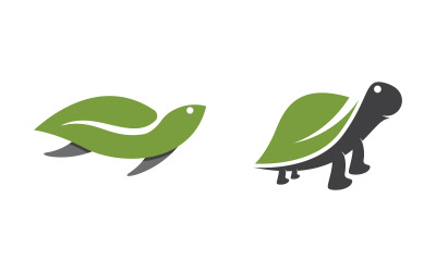 Modello di progettazione dell&amp;#39;illustrazione vettoriale dell&amp;#39;icona del cartone animato dell&amp;#39;animale della tartaruga v.7