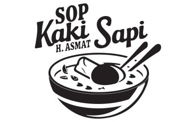 A logo for a restaurant illustration