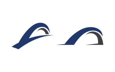 Die Bridge-Illustration - Logo-Design-Vorlage v.15