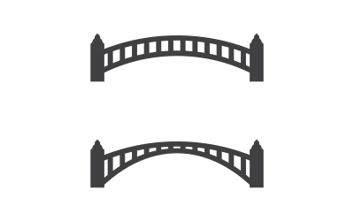 Die Bridge-Illustration - Logo-Design-Vorlage v.8