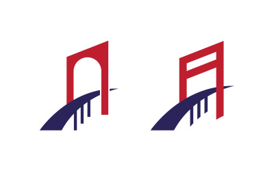 Ilustracja mostu Szablon projektu logo v.13