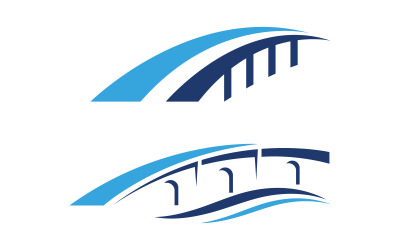 Ilustracja mostu Szablon projektu logo v.14