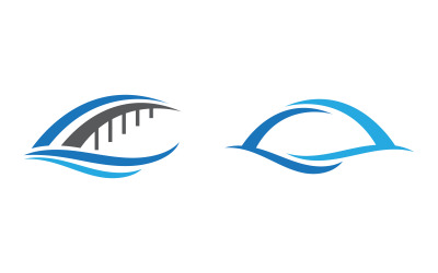 Ilustracja mostu Szablon projektu logo v.18