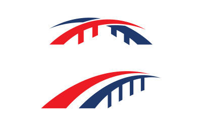 Ilustracja mostu Szablon projektu logo v.24
