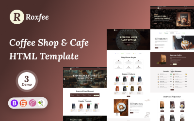 Roxfee - Coffee Shop &amp;amp; Cafe HTML-mall
