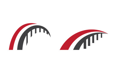 The Bridge illustration Logo design template v.16