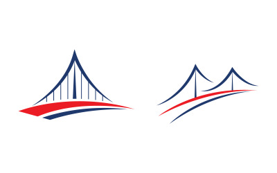 The Bridge illustration Logo design template v.21