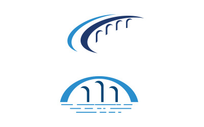 The Bridge illustration Logo design template v.22
