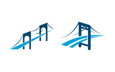 The Bridge illustration Logo design template v.26