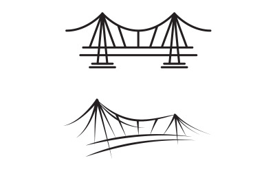 The Bridge illustration Logo design template v.27