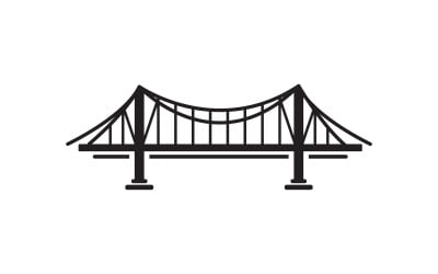 The Bridge illustration Logo design template v.28