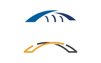 The Bridge illustration Logo design template v.2