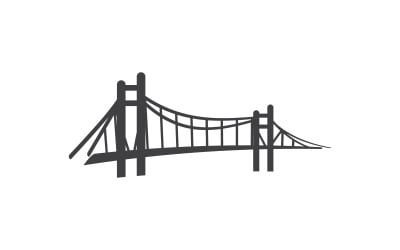 The Bridge illustration Logo design template v.30