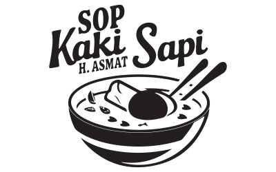 Um logotipo para uma ilustração de restaurante