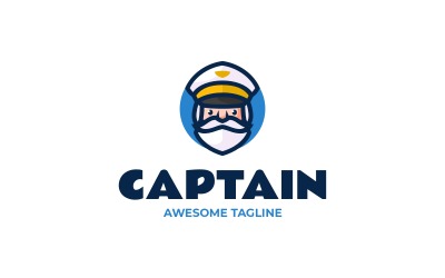 Captain Simple Mascot Logo