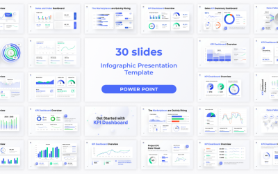 Ingyenes infografikus PowerPoint prezentációs sablon