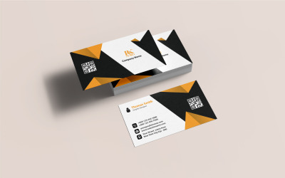 Modèle de carte de visite professionnelle et personnelle attrayante
