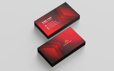 Modern and Minimal Corporate Business Card Template