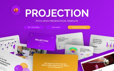 Projection Pitch Deck Шаблон PowerPoint