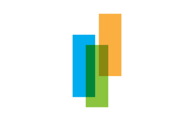 Bilgi Grafik İşletme Finans Logo şablonu simge tasarımı v.5