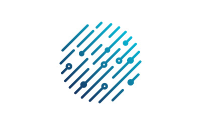 Circuit Digital Modern Logo Template design v.16