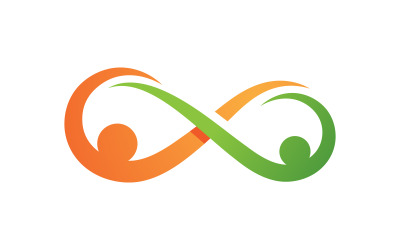 Ilustración de icono vectorial de diseño de movimiento de bucle infinito v.20