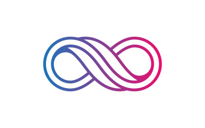 Ilustración de icono vectorial de diseño de movimiento de bucle infinito v.22
