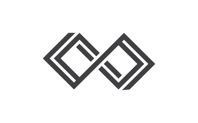 Ilustración de icono vectorial de diseño de movimiento de bucle infinito v.4