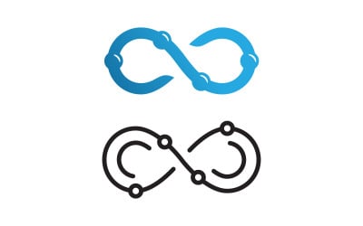 Infinity Loop motion Design Vector icon illustration v.18