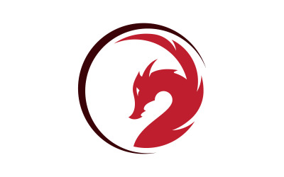 Starker Drache, Vektorsymbol-Illustrationsdesign v.11