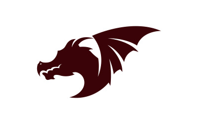 Starker Drache, Vektorsymbol-Illustrationsdesign v.5
