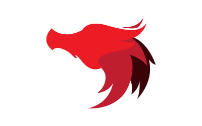 Strong Dragon vector icon illustration design v.6