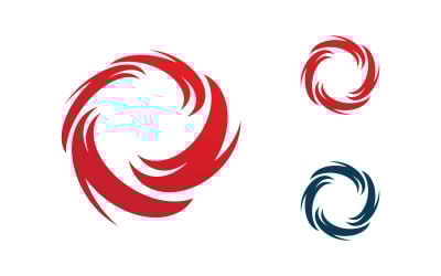 Wind Vortex Tornado symbol vector Logo illustration v.15
