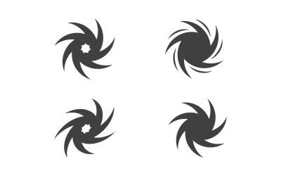 Wind Vortex Tornado symbol vector Logo illustration v.16